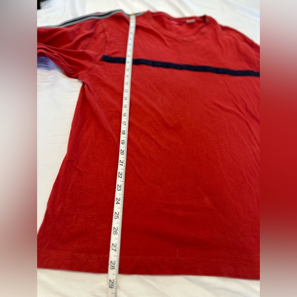 Vintage 90s Unionbay Sz: XL Red Striped Rugby Style Long Sleeve Casual Top. - Picture 4 of 10